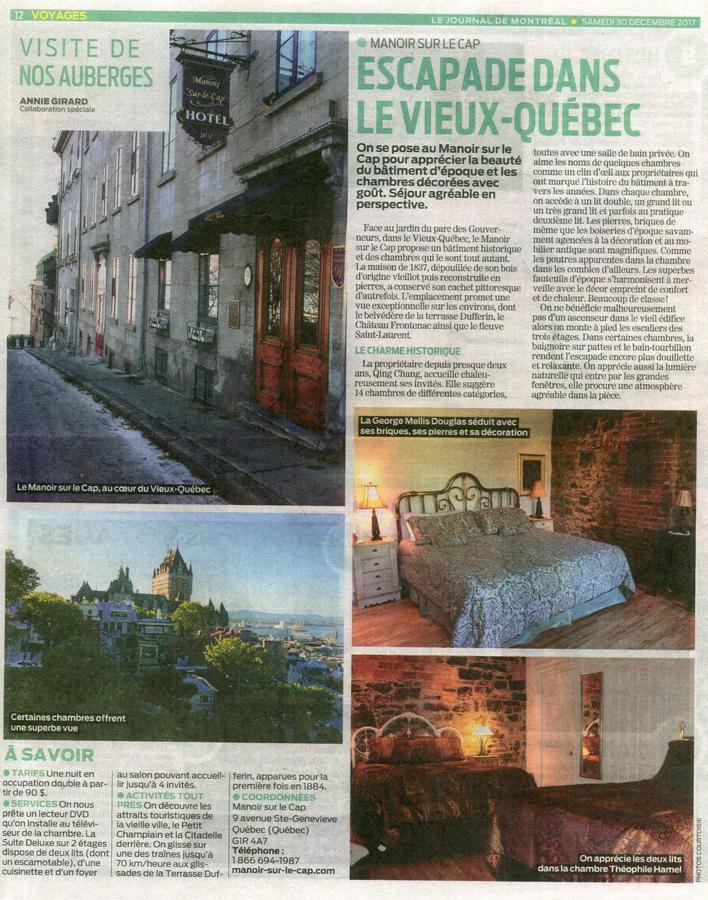 Manoir Sur Le Cap Hotel Quebeque Exterior foto